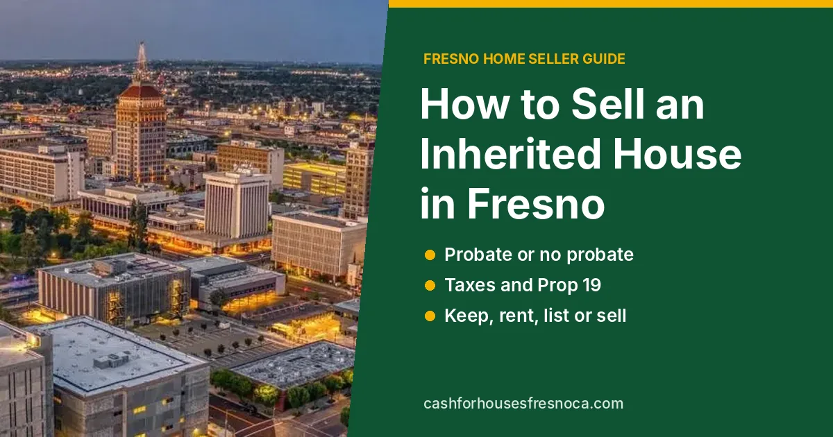 How to sell an inherited house in Fresno, a step-by-step guide for heirs